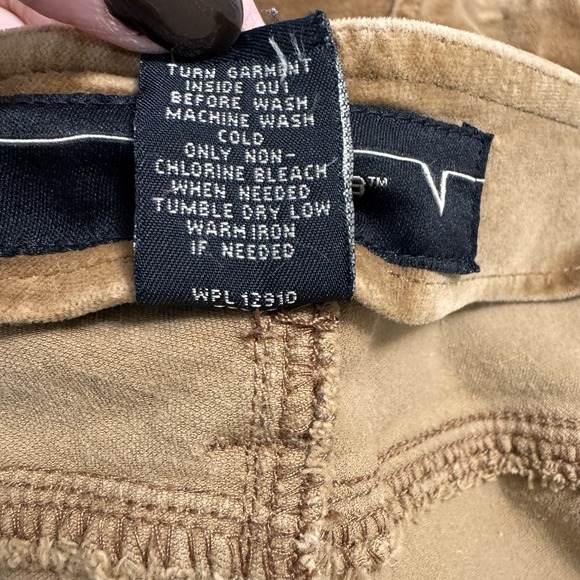 Venezia Womens Suede Feeling Brown Distressed Pant Boho Hipster Low Rise Zip 16R - Picture 13 of 13